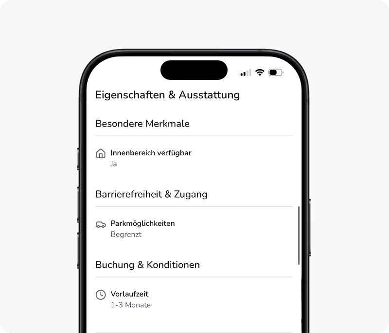 Werde gefunden, wenn Events geplant werden