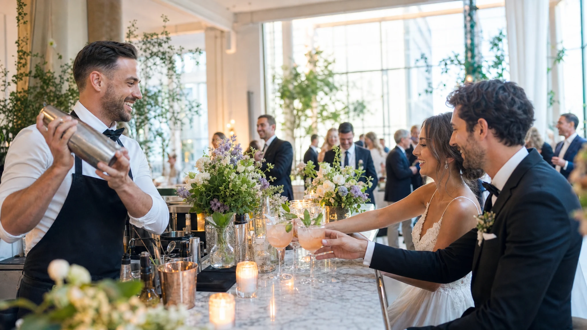 Cocktailbar für Hochzeit mieten: Was du wirklich brauchst