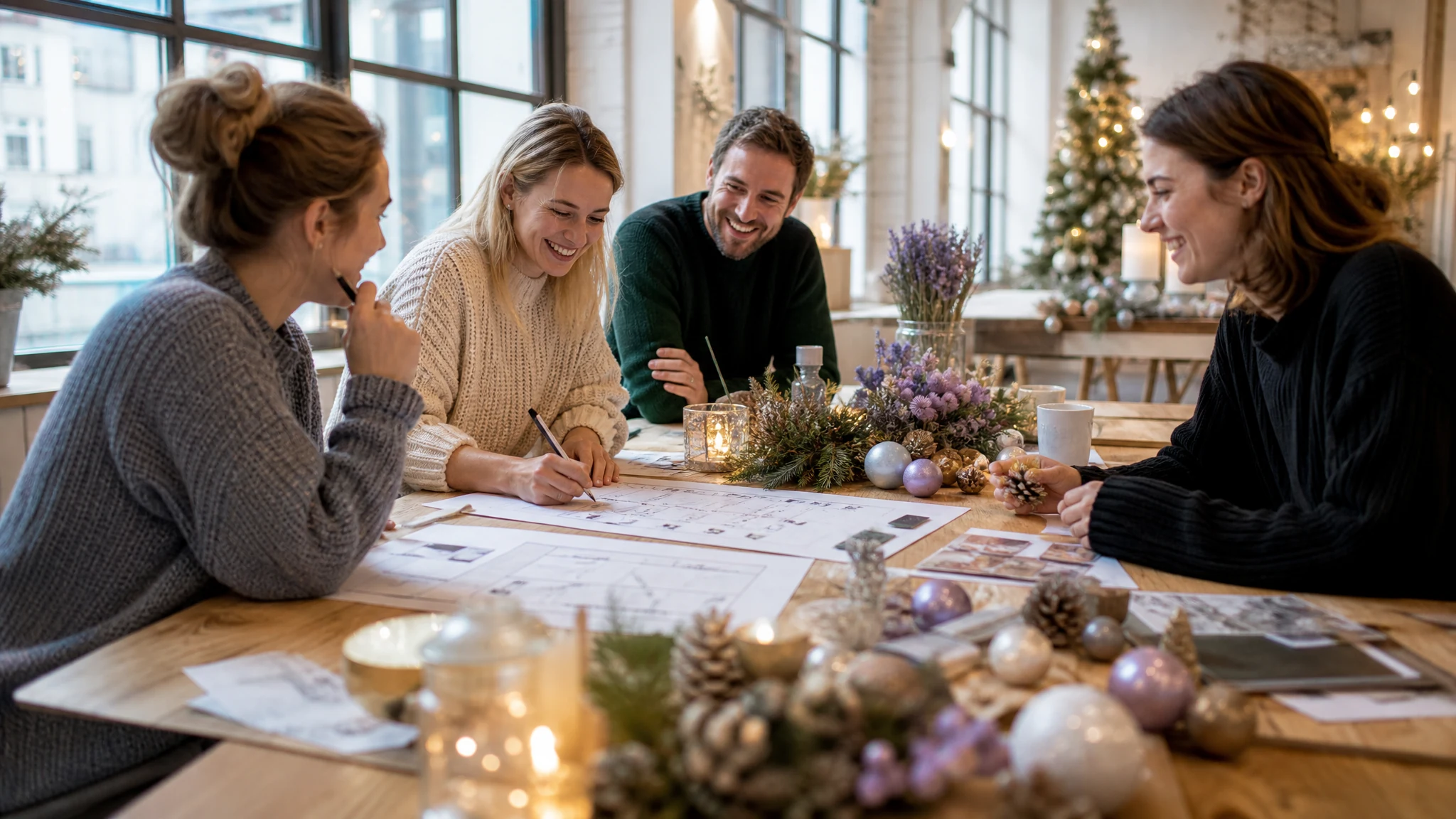 Einen Weihnachtsmarkt organisieren, der wirklich nach Weihnachten riecht