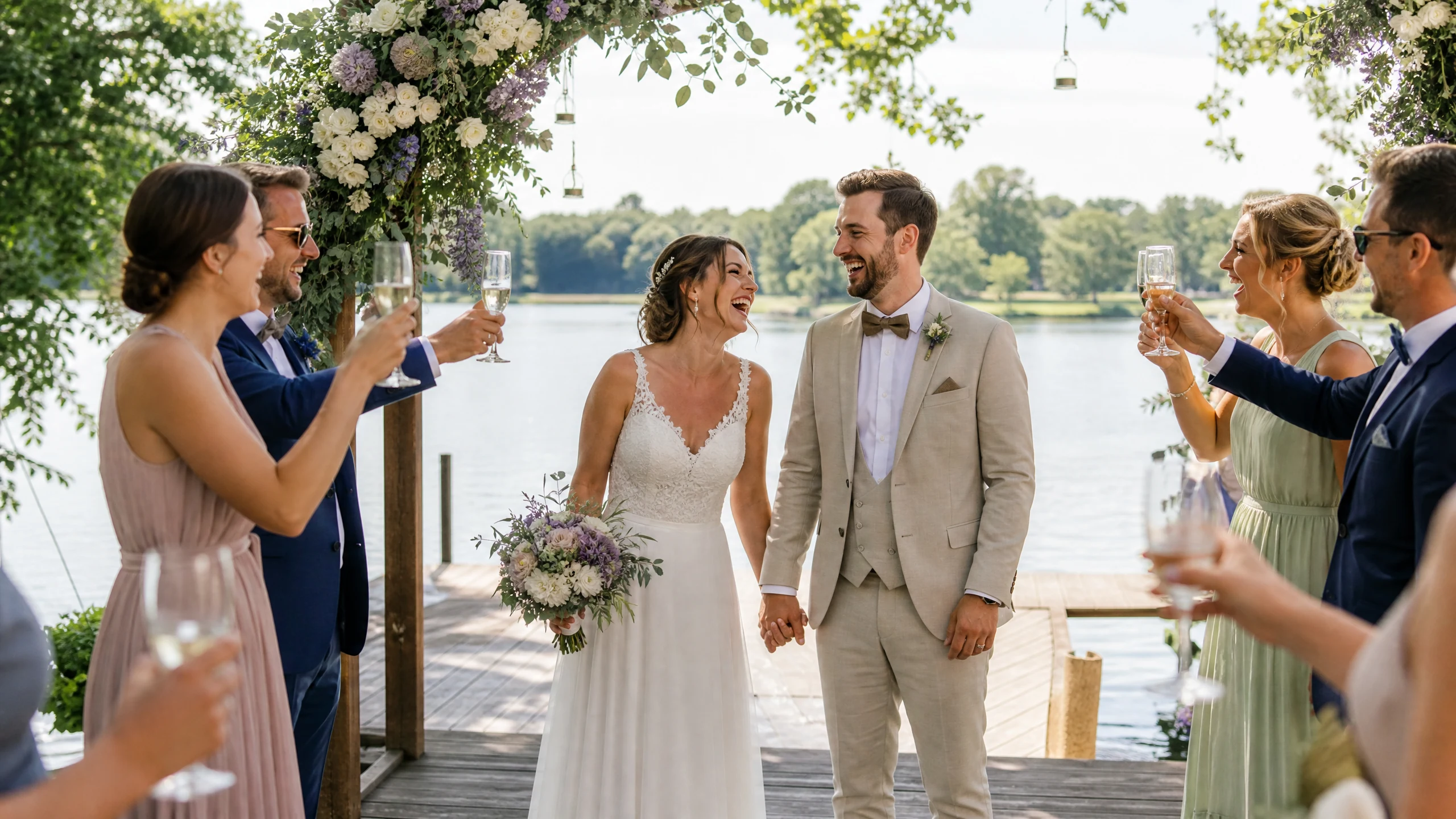 Heiraten am Wasser: Die schönste Hochzeitslocation am See finden