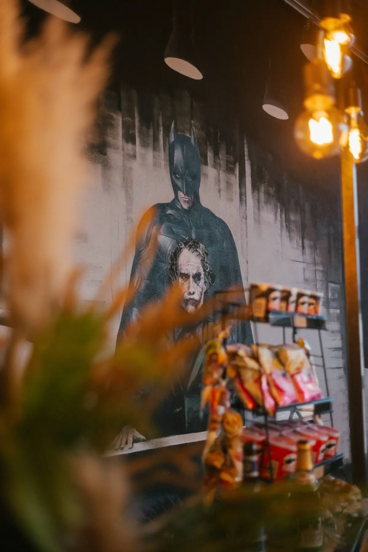Superhelden Mural Snacks Ambiente