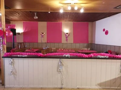 Feierliche Innenansicht Mit Ballons