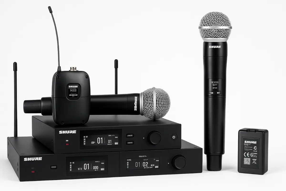Drahtloses Shure Mikrofon System Live