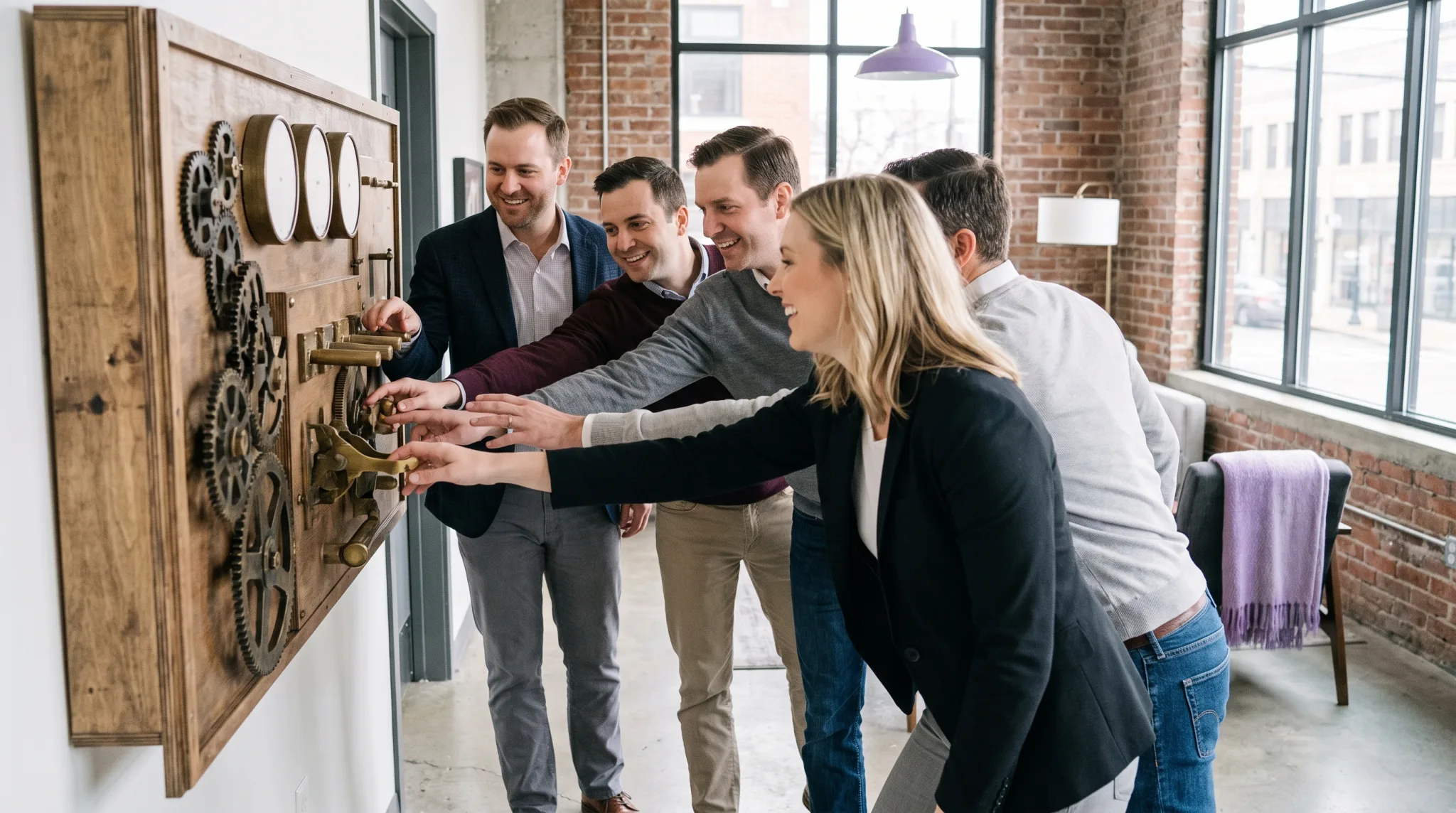 Team löst gemeinsam Rätsel in einem Escape Room in Köln
