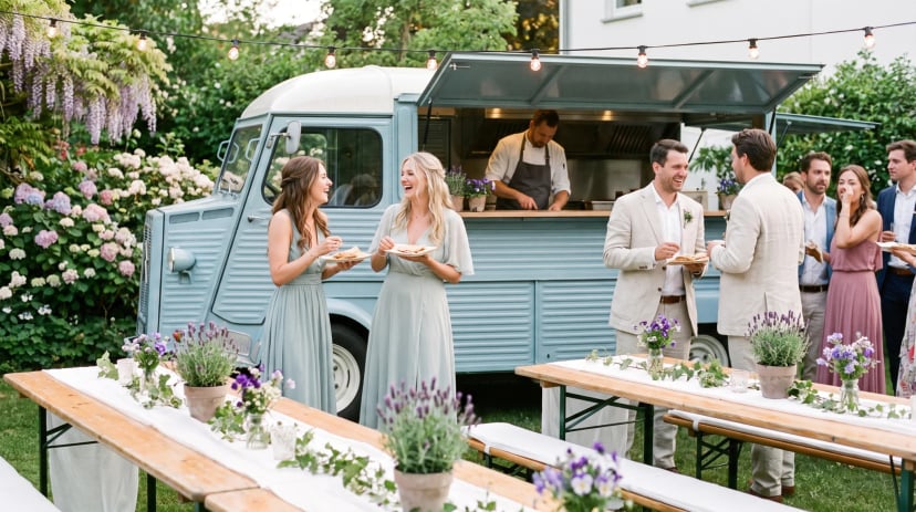 Foodtruck in Bonn serviert Streetfood bei einem Firmenevent