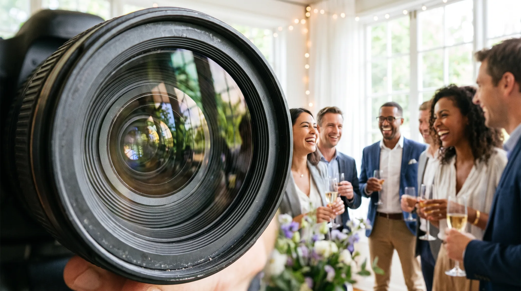 Kamera-Equipment eines Fotografen bei einem Event-Shooting in Düsseldorf