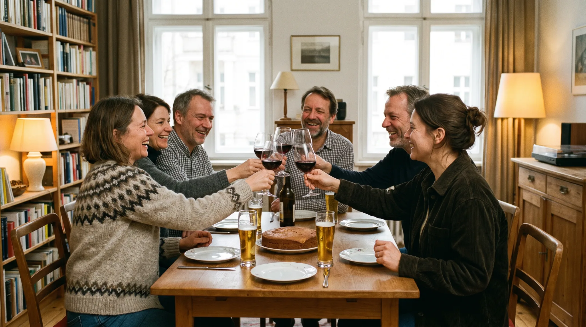Festlich gedeckter Tisch mit Deko für eine Geburtstagsfeier