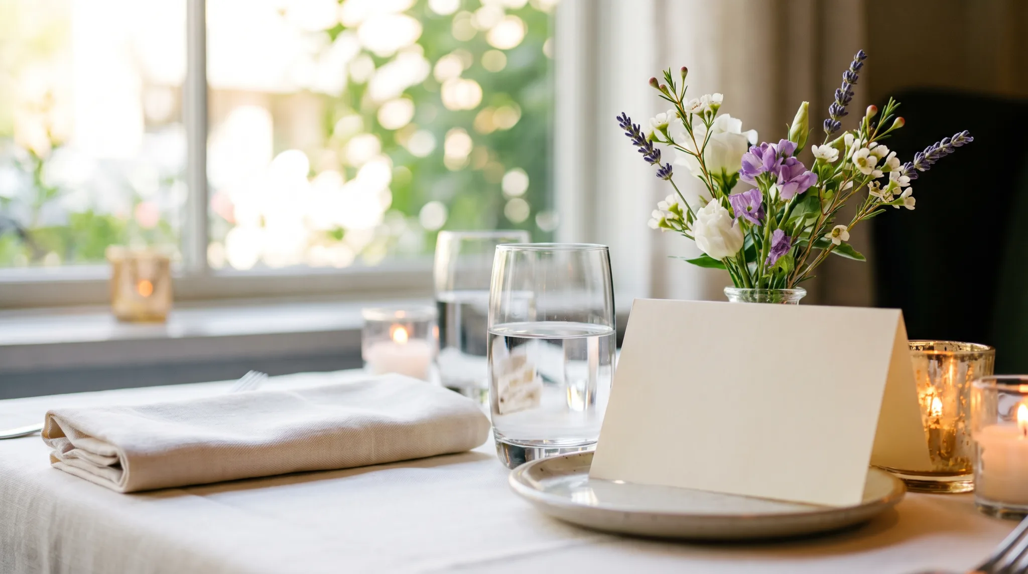 Separee in einem Restaurant in Köln, festlich eingedeckt für eine Feier