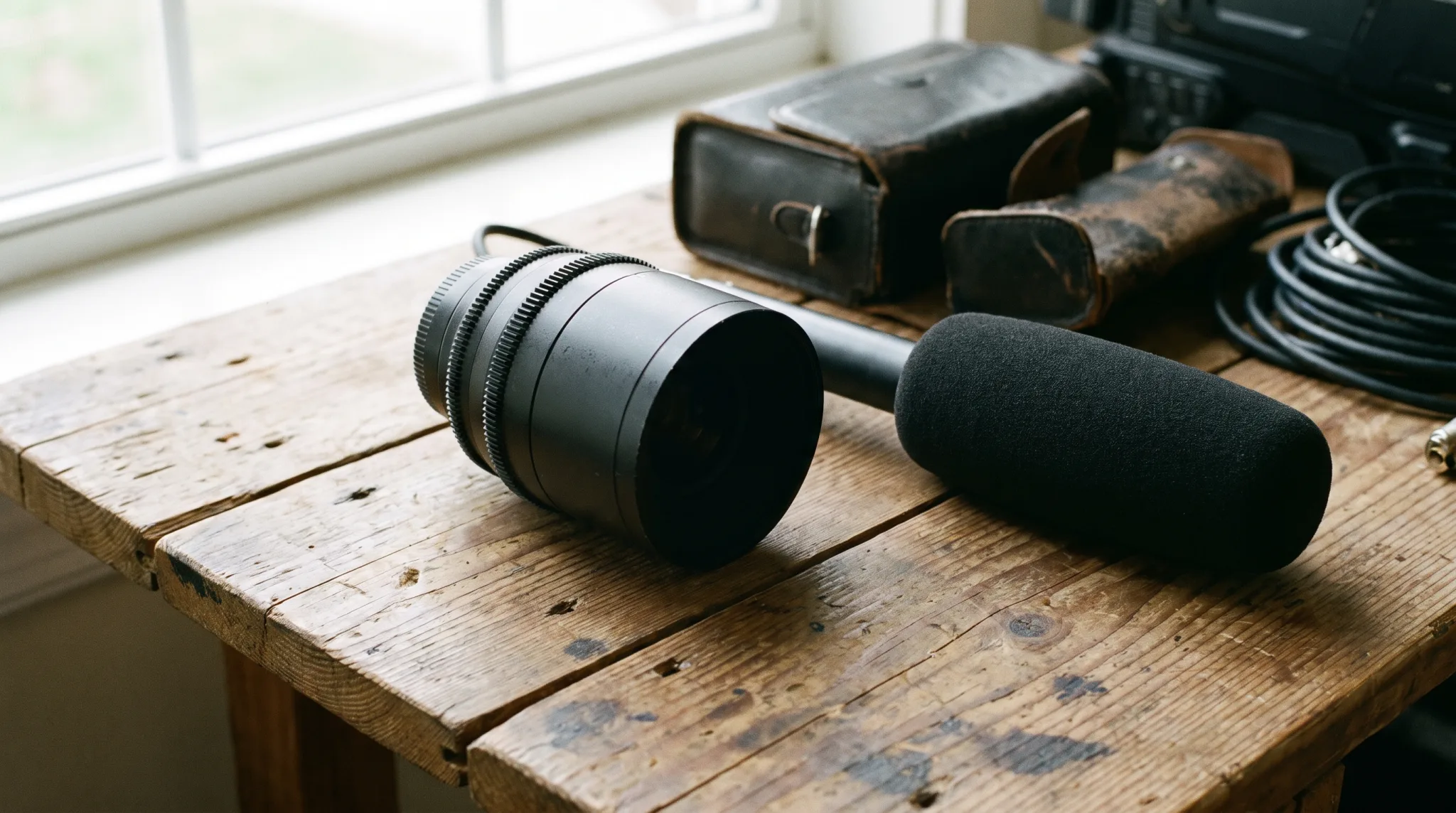 Kamera-Equipment eines Videografen bei einem Event in Siegburg
